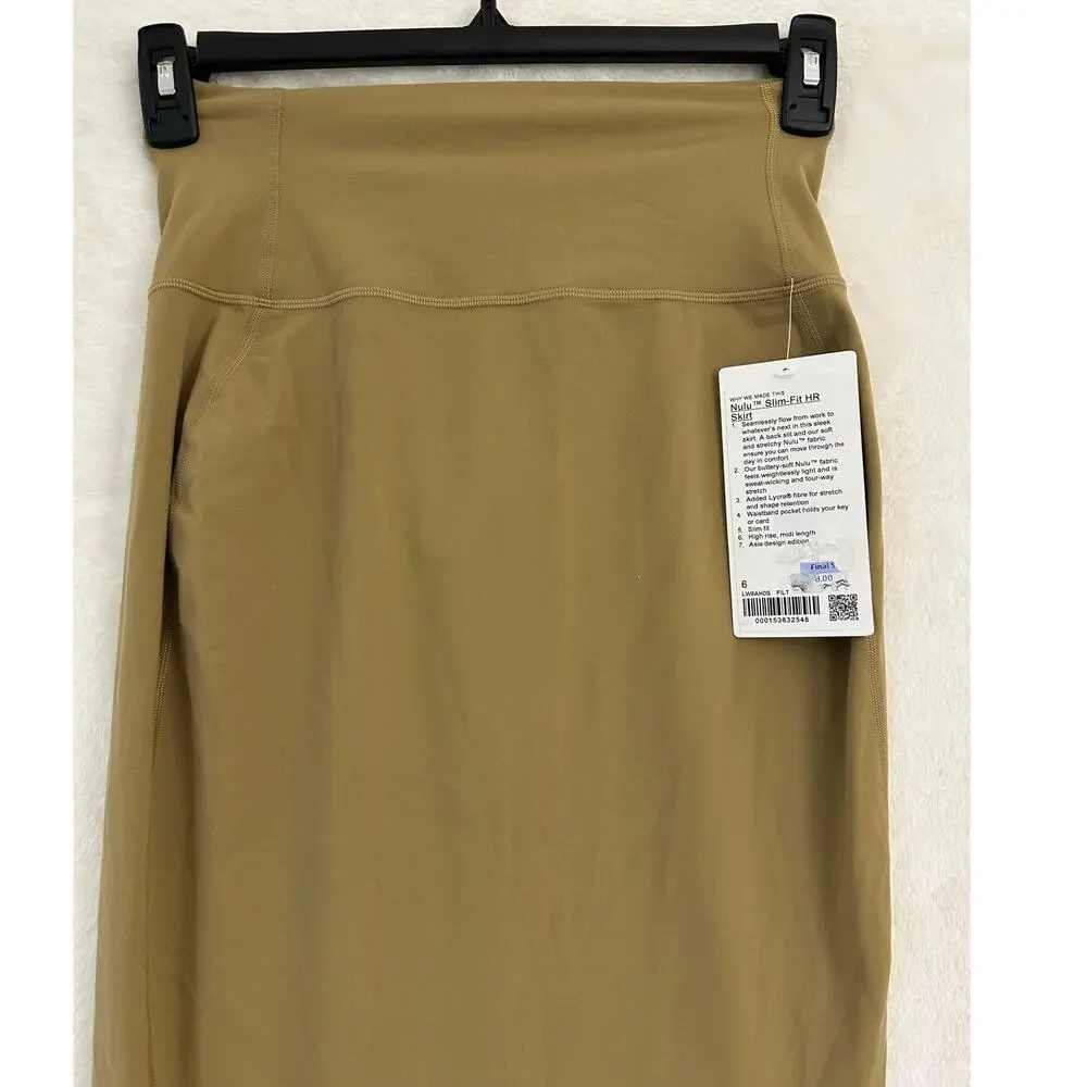 lululemon athletica Pencil Skirt in Camel Tan - Picture 3 of 7